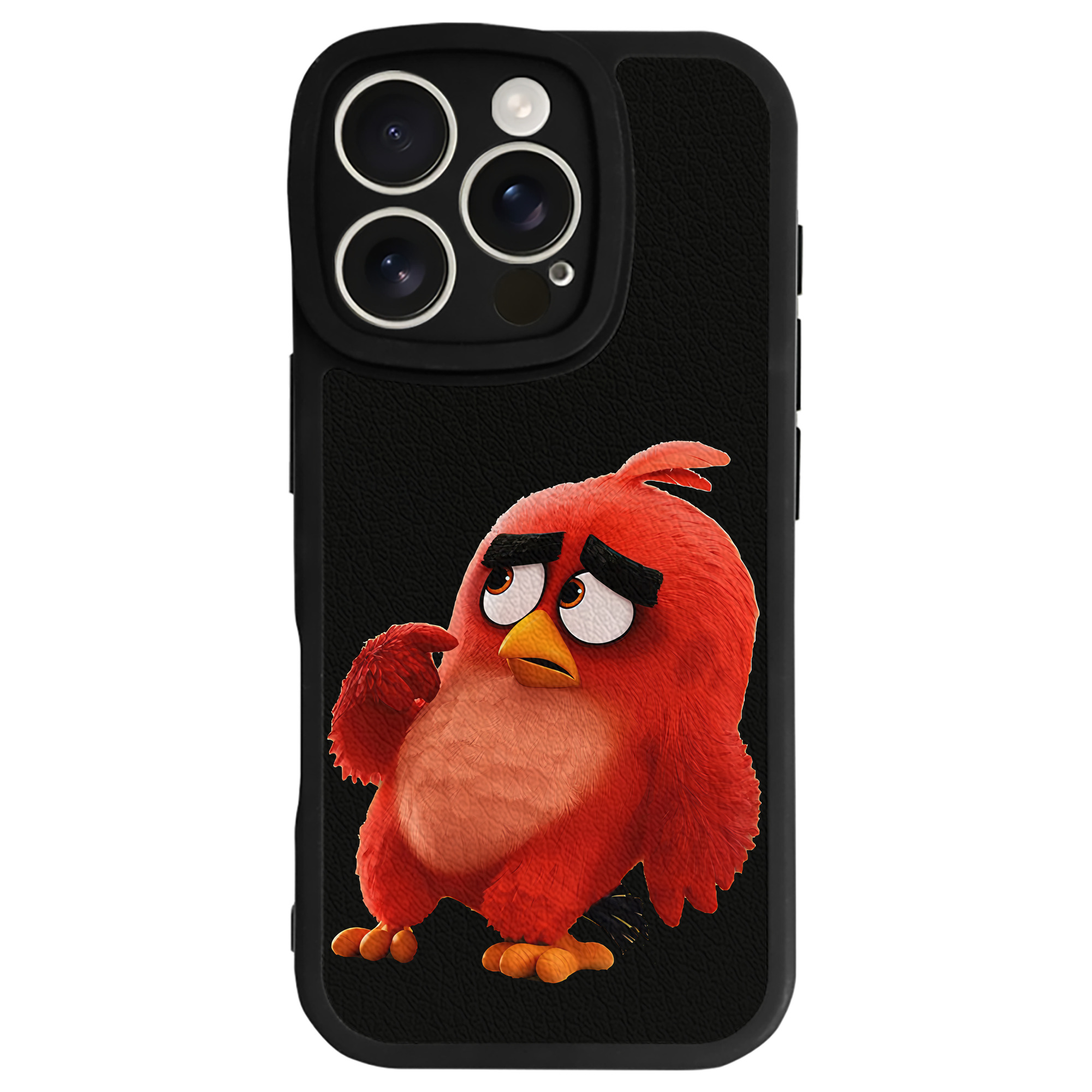 （画像用） Angry Birds アングリーバード 【iPhone 16シリーズ対応】シリコンスマホケース（レザー調） 材質：シリコン
